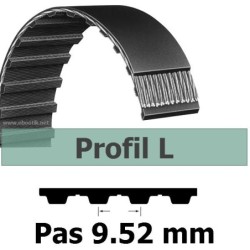 COURROIE DENTEE 240L075 PAS 9.52 mm / LARGEUR 19.05 mm