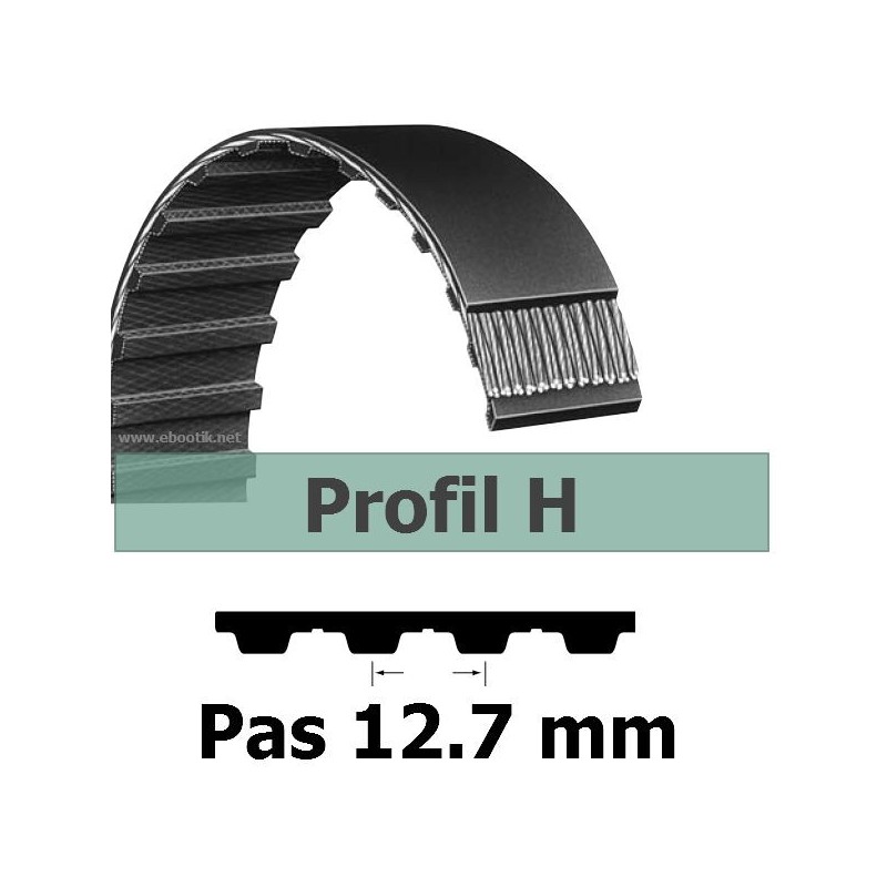 COURROIE DENTEE 330H100 PAS 12.7 mm / LARGEUR 25.4 mm COURROIE DENTEE 330H100 PAS 12.7 mm / LARGEUR 25.4 mm