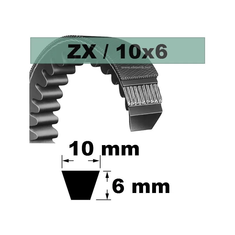 COURROIE TRAPEZOIDALE CRANTEE ZX33 COURROIE TRAPEZOIDALE CRANTEE ZX33