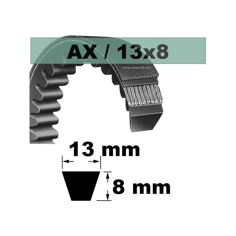 COURROIE TRAPEZOIDALE CRANTEE AX110 COURROIE TRAPEZOIDALE CRANTEE AX110