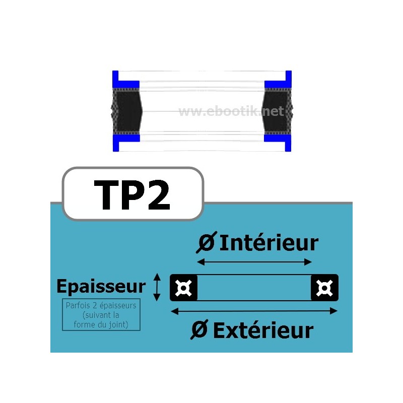 40x30x12.5x4 TP2 FPM / VITON 40x30x12.5x4 TP2 FPM / VITON