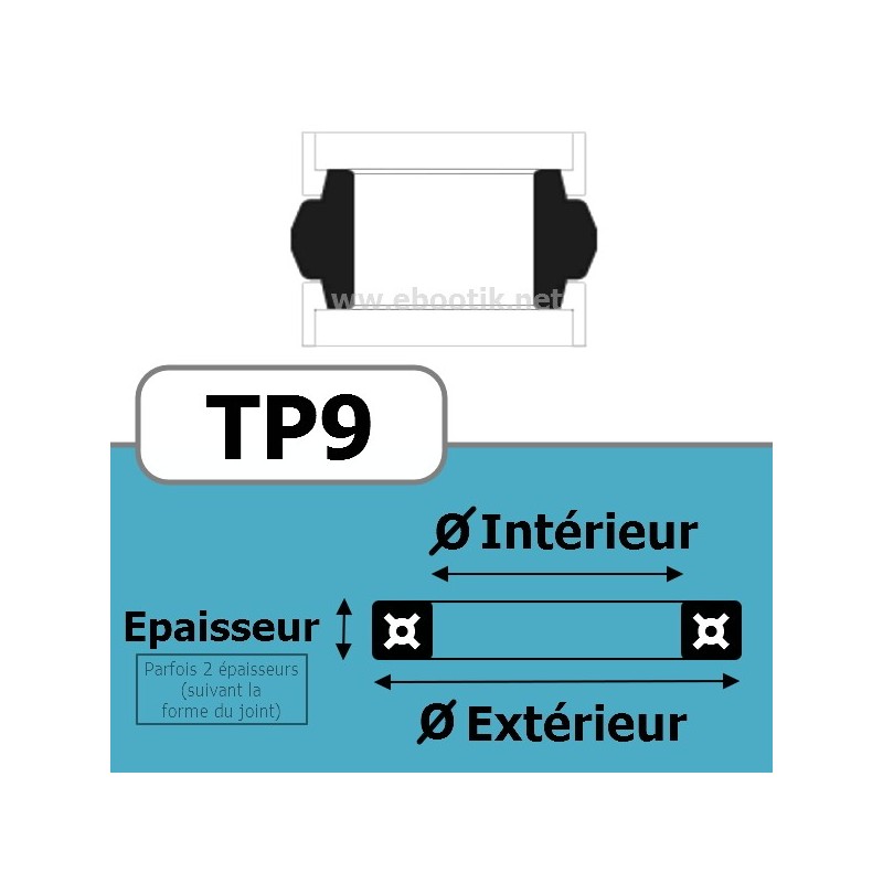 47.63x38.10x12.7x6.35 TP9 NBR 47.63x38.10x12.7x6.35 TP9 NBR