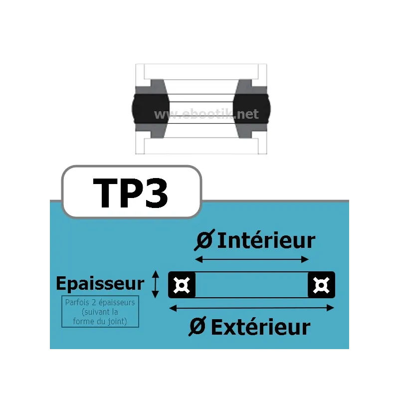 125x100x25.4x6.35 TP3 NBR