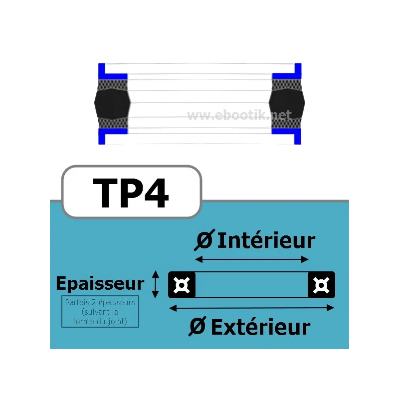 130x105x25.4x6.35 TP4 NBR