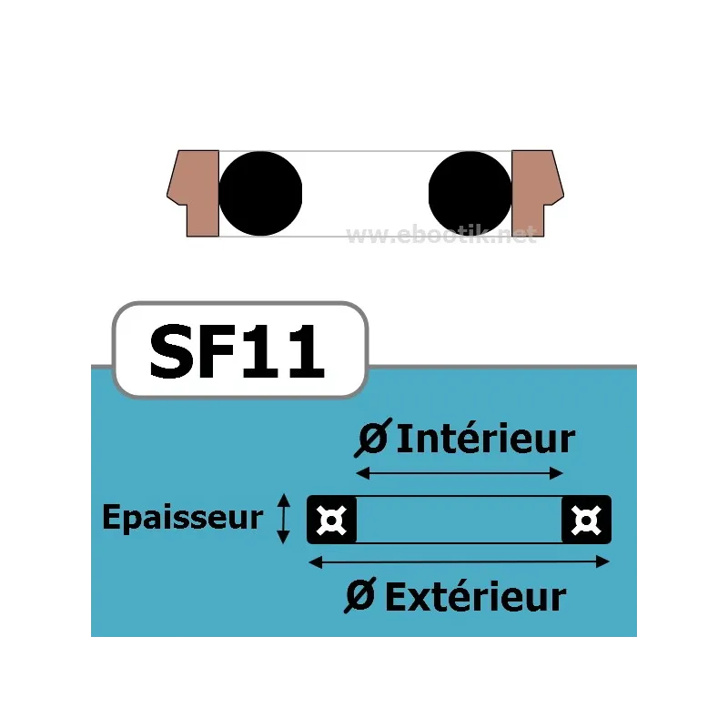 17x28x4.2 SF11 BRN 17x28x4.2 SF11 BRN