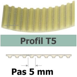 COURROIE CRANTEE 1075T5/10 mm