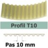 COURROIE CRANTEE 370T10/32 mm