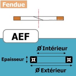 BAGUE 10.00x2.00 AEF PTFE