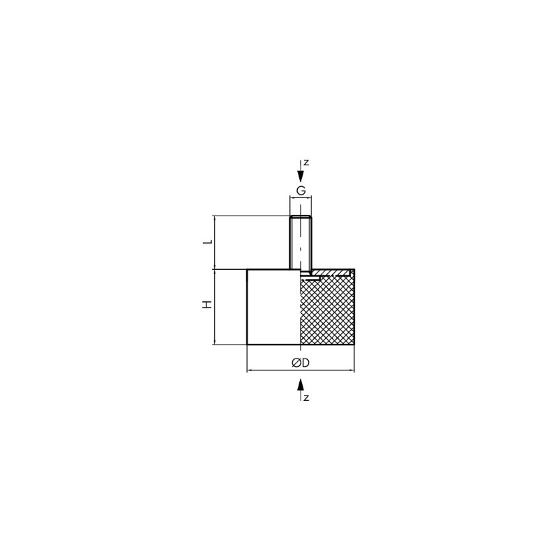 BUTEE MALE 18x7.5 M6