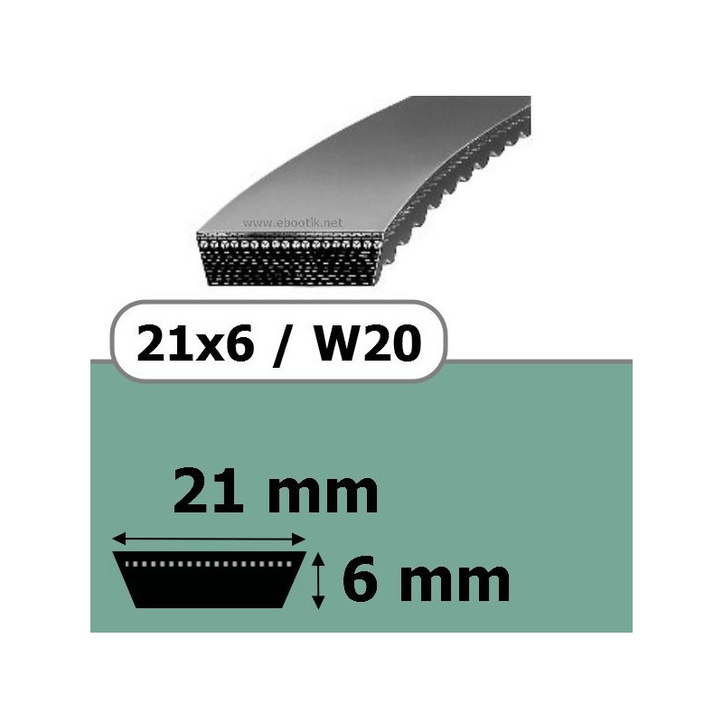 21x6x530 ou 560W20