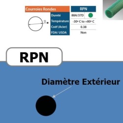 Courroie ronde RPN 2 mm