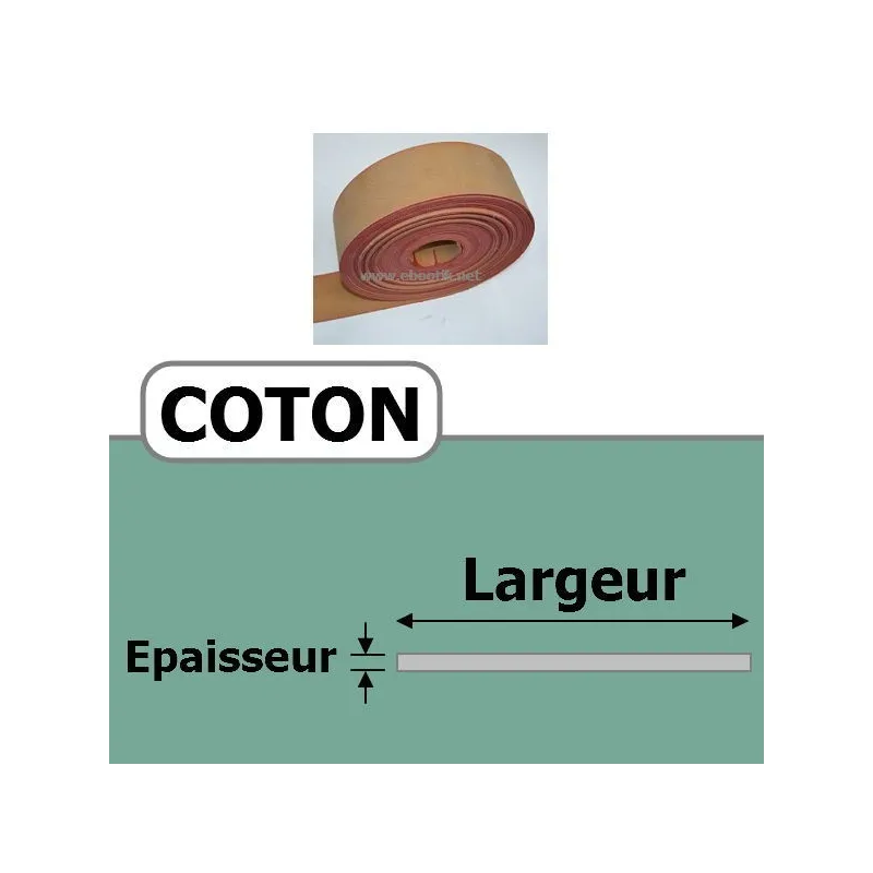 COURROIE COTON 90 mm x 4 Plis