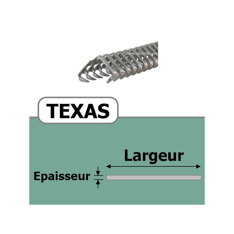 Agrafe TEXAS 15 pour 3 Plis