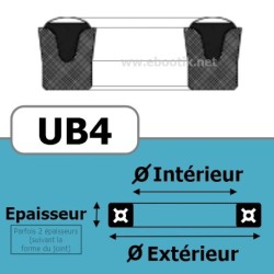 10X22X7.5 UB4 NBR UB999